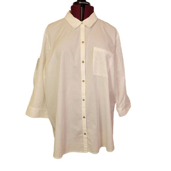 Jones New York Signature Women's Buttondown Shirt (Size 3X) - Picture 1 of 9